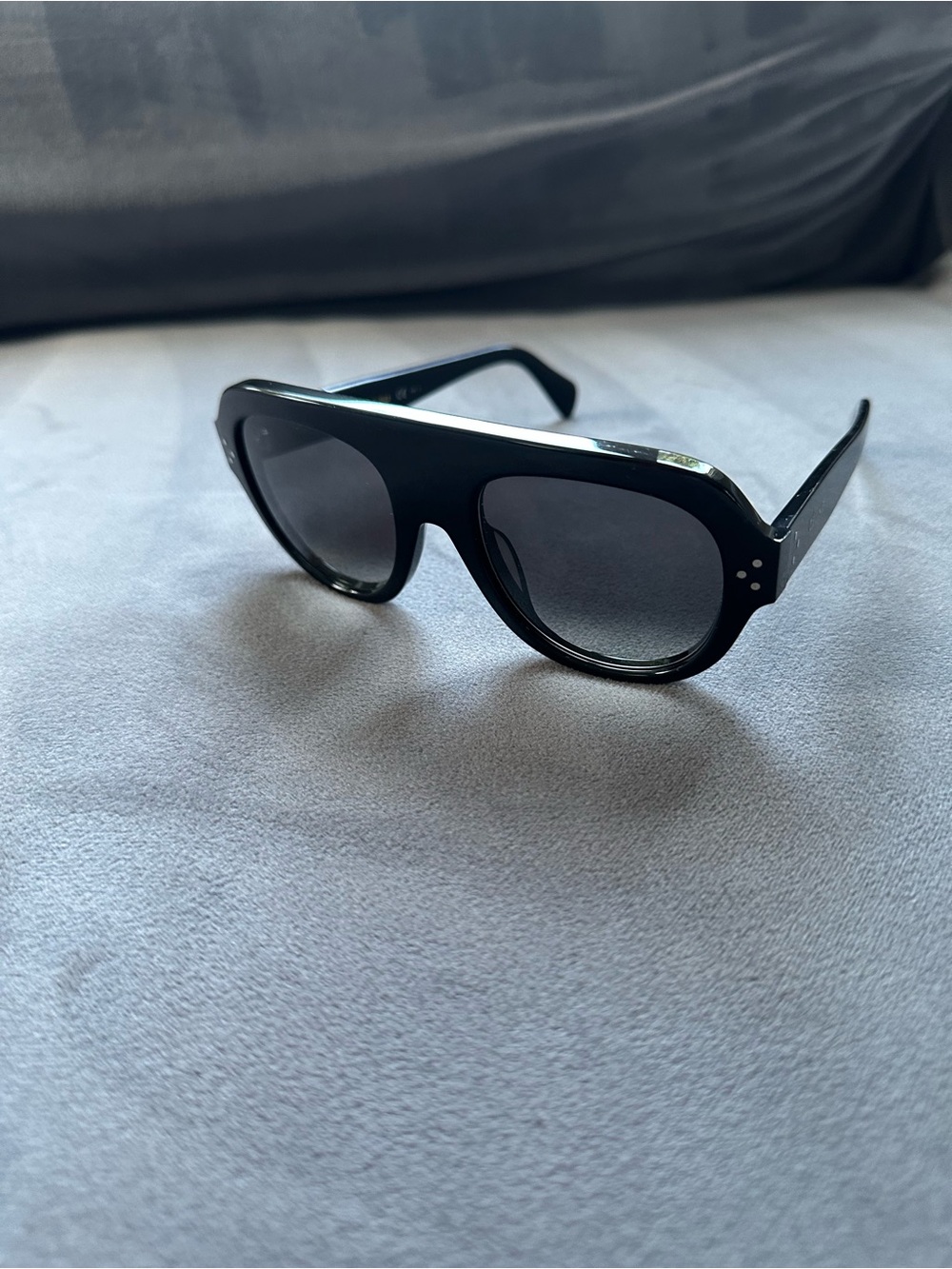 Celine Black Oversized Round-Edge Sunglasses - Picture 2 of 5